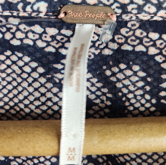 Free People Floral Snake Print Blouse - Picture 3 of 7
